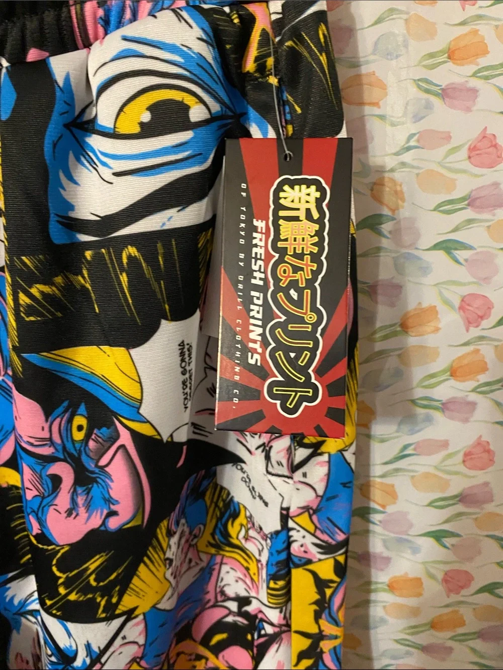 Colorful Comic Print Jogger Pants